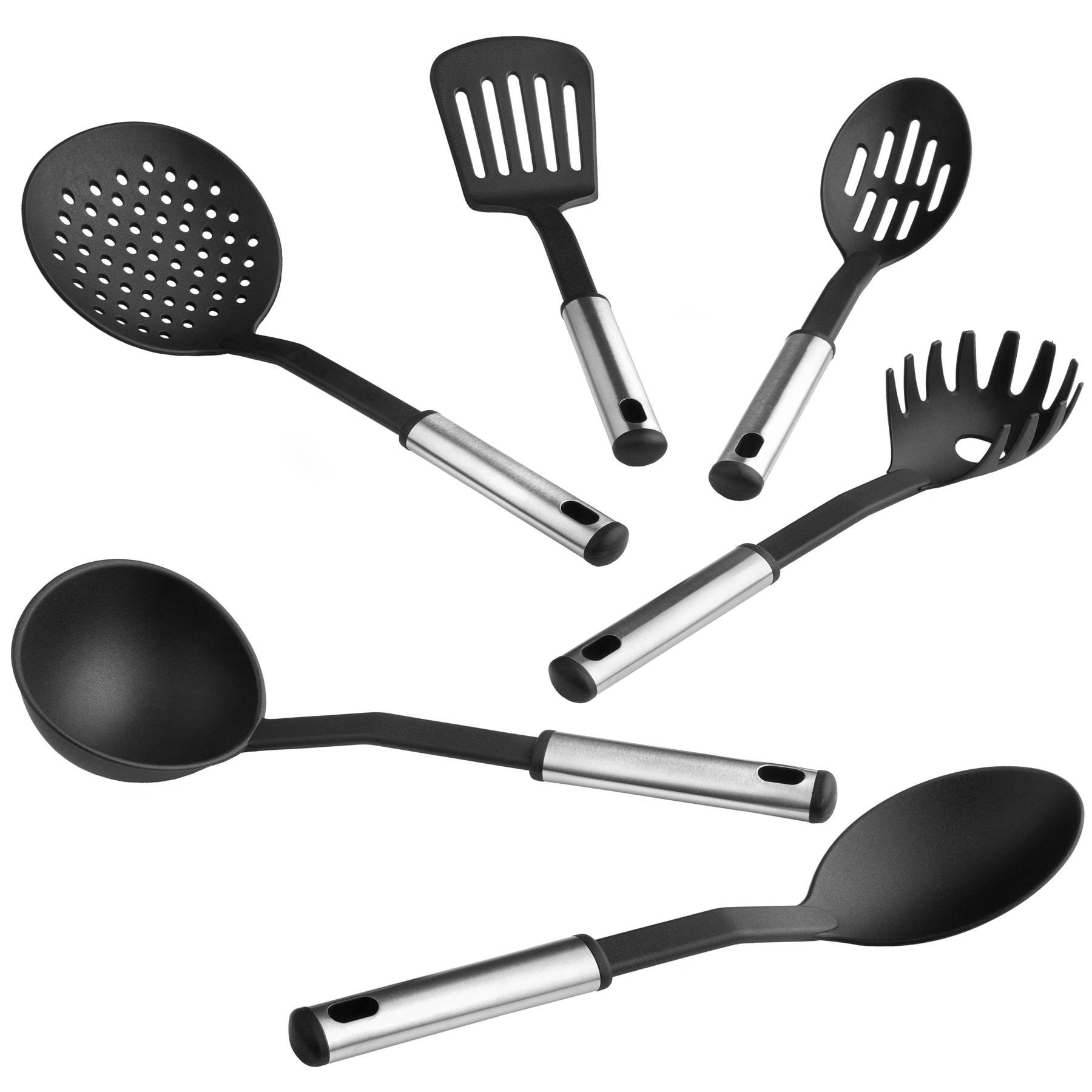 Küchenhelfer-Set 6-tlg. in schwarz von tectake