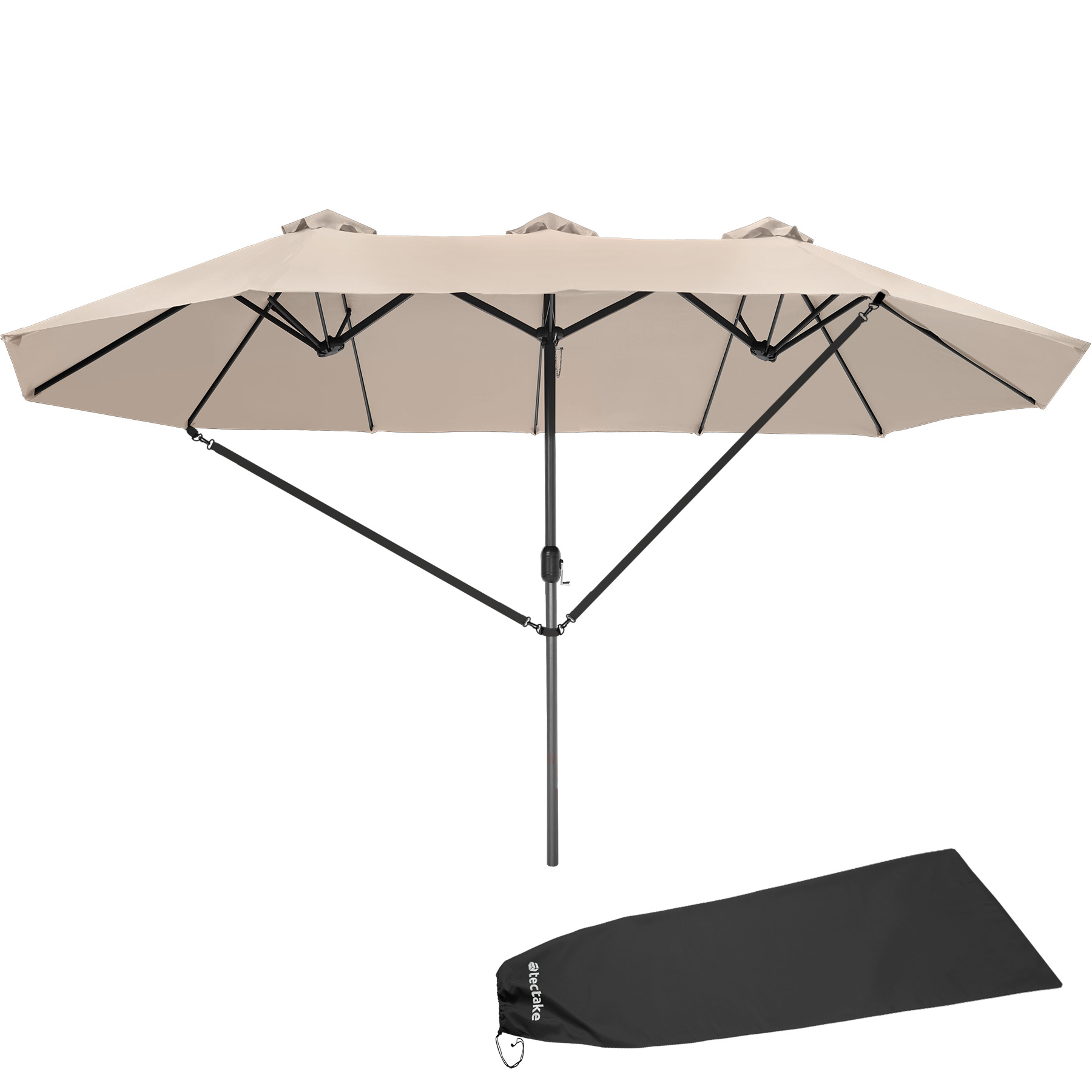 Custodia protettiva per ombrellone, extra grande, per ombrellone parasole, 3 metri, con asta di inserimento e chiusura lampo, impermeabile, antivento (280 cm x 40/81/50 cm Custodia protettiva per ombrellone, extra grande, per ombrellone parasole, 3 metri, con asta di inserimento e chiusura lampo, impermeabile, antivento (280 cm x 40/81/50 cm
