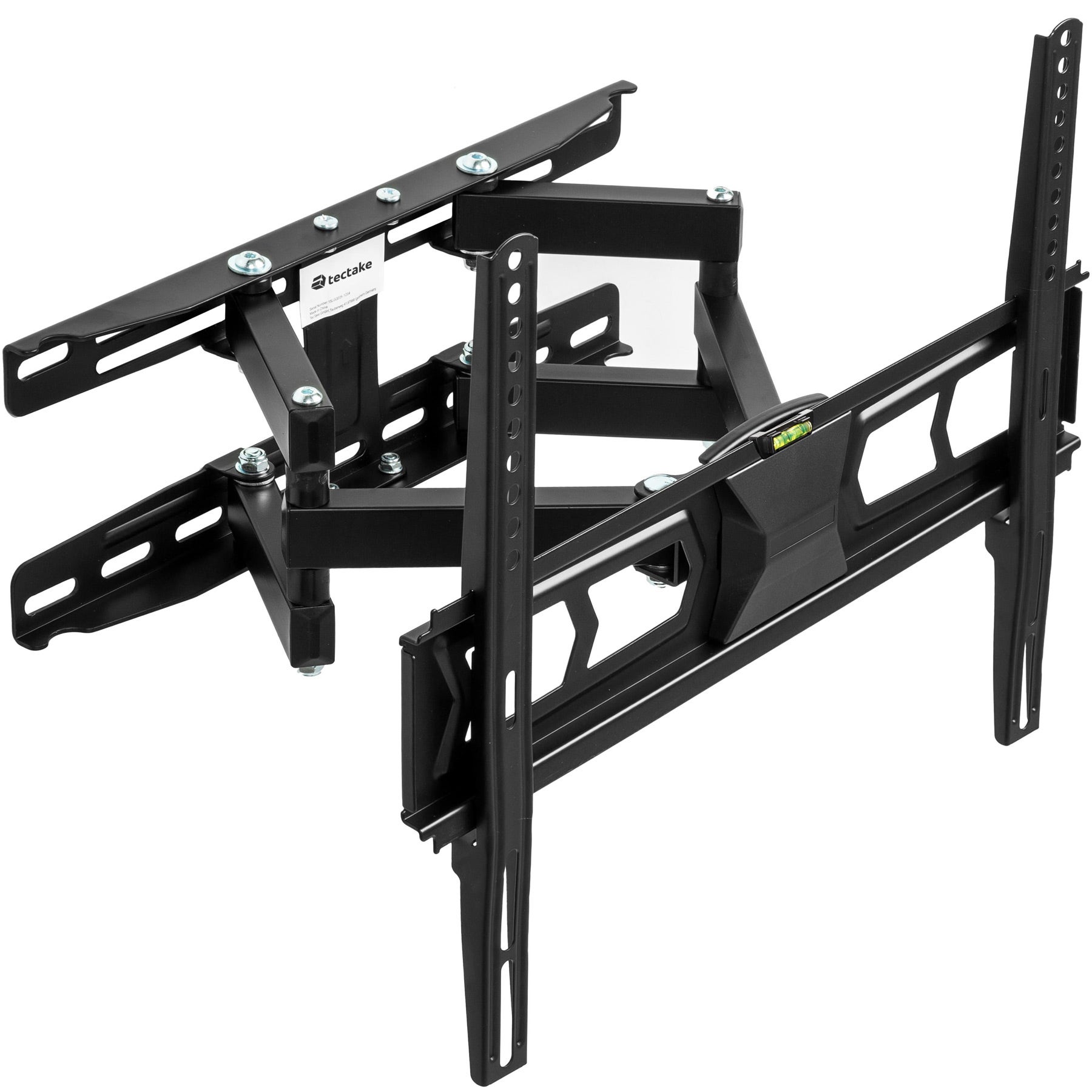 TecTake Supporto universale staffa parete muro TV LCD TFT LED inclinabile e girevole Vesa 50X50 fino 400X400 portata massima 100kg 26-55 distanza dalla parete 8-52 cmcm 