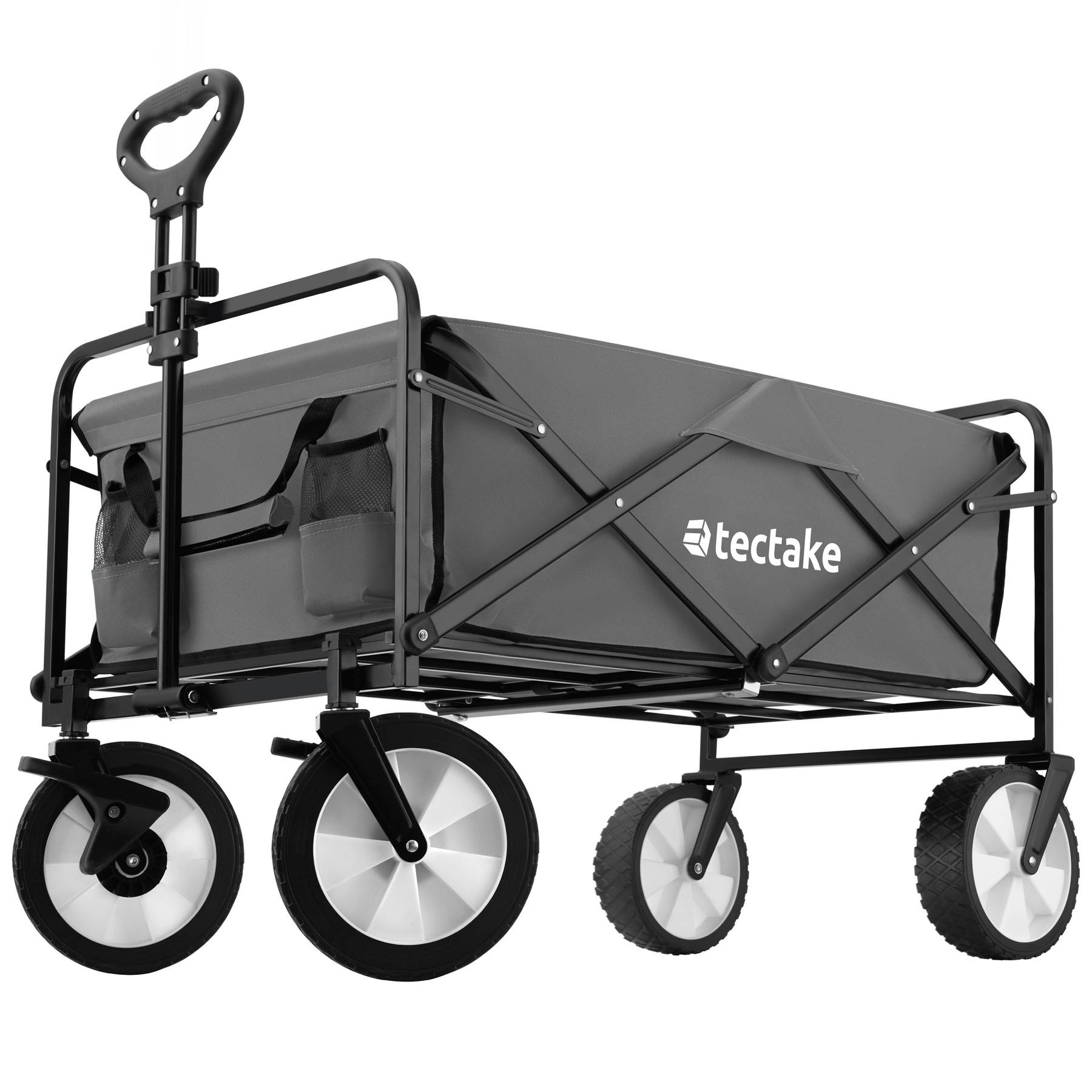 Beachtrekker LiFe Faltbarer Bollerwagen + Feststellbremse Luftreifen ( Schwarz