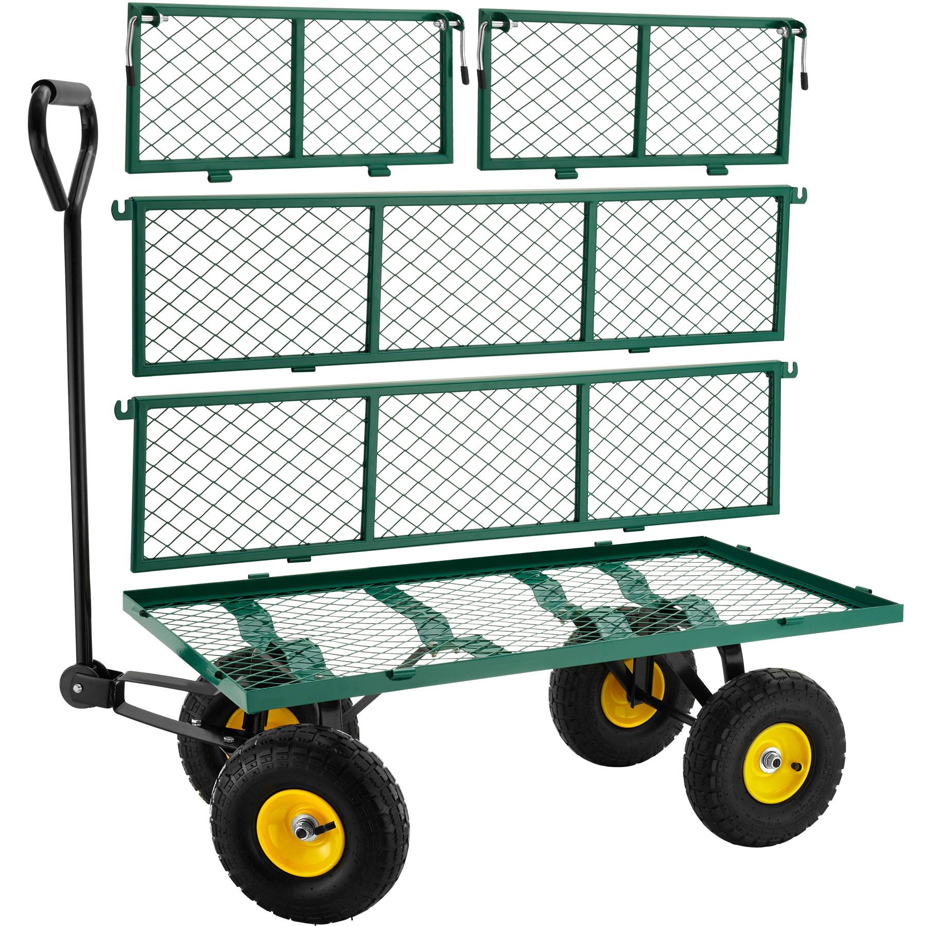 Chariot De Jardin Serinova - 50 Litres, Gris - Pour Transport De Terre, Feuilles, Outils