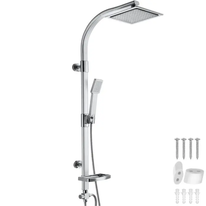 Système de douche à effet pluie en aluminium