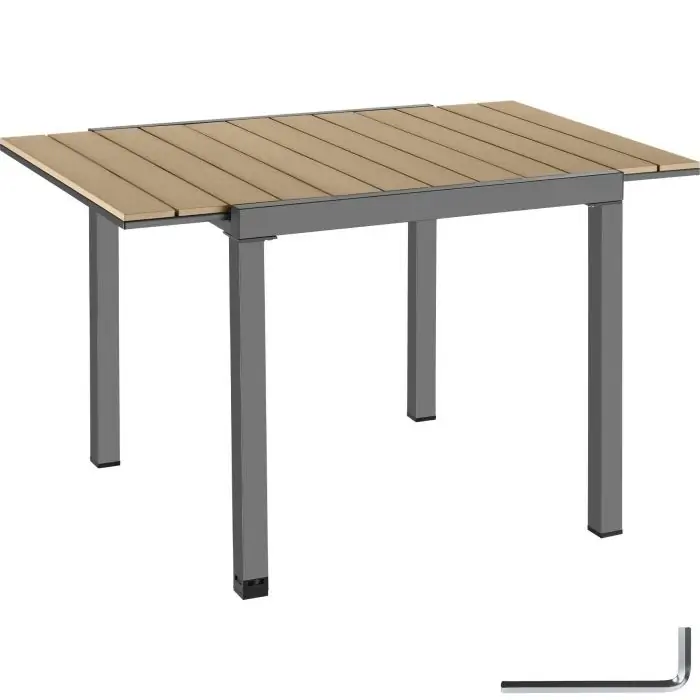 Table de jardin en aluminium INCA