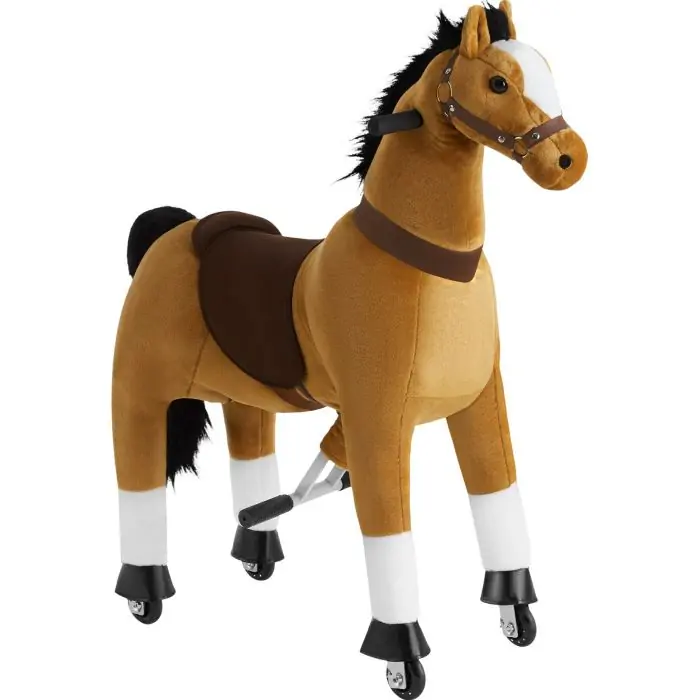 Schaukelpferd auf Rollen