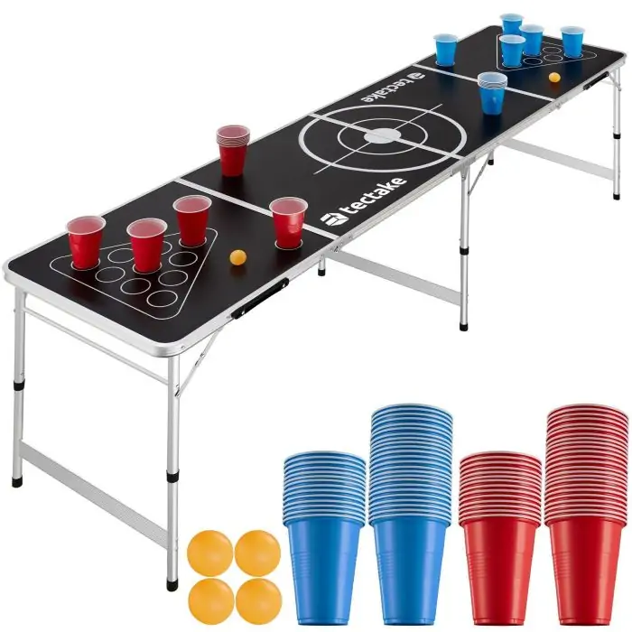 Tavolo da beer pong in alluminio Brew Battle