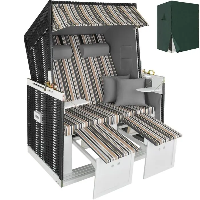 Corbeille de plage avec housse de protection SYLT