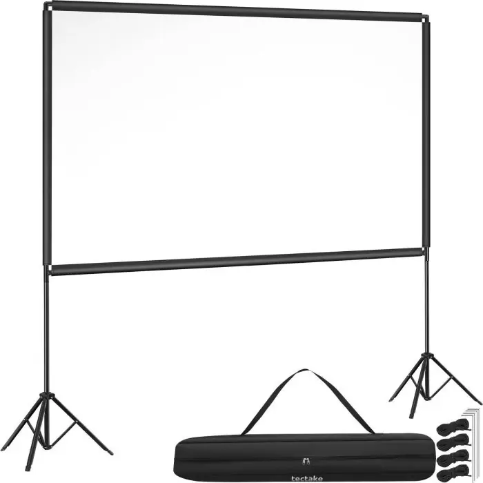 Schermo proiezione portatile 16:9 per proiettore 4K HD pieghevole con treppiedi Cinema