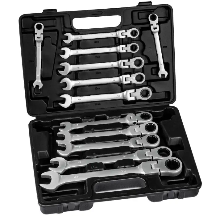 Coffret à outils jeu de clés à cliquet