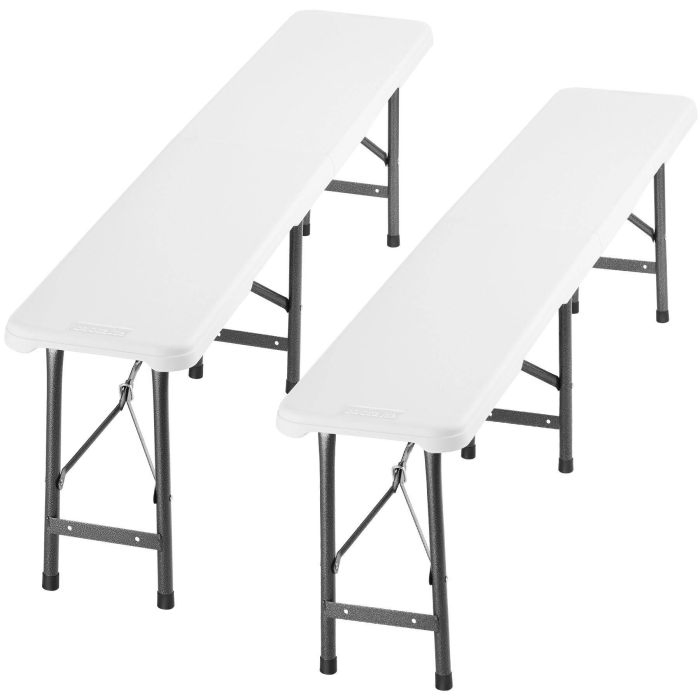 Lot de 2 bancs pliants de camping Panja