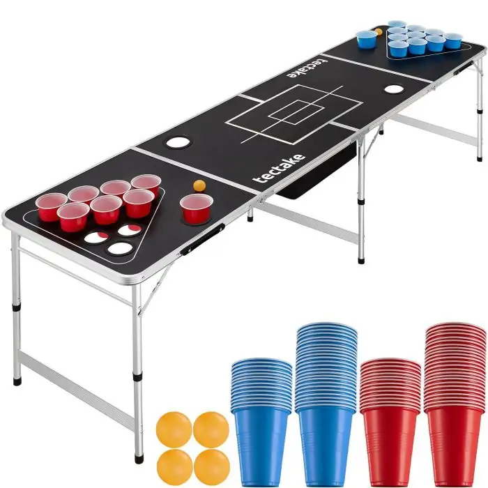Tavolo da beer pong in alluminio Beer Ball Blitz