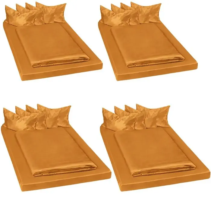 4 Bettwäsche-Sets Satin