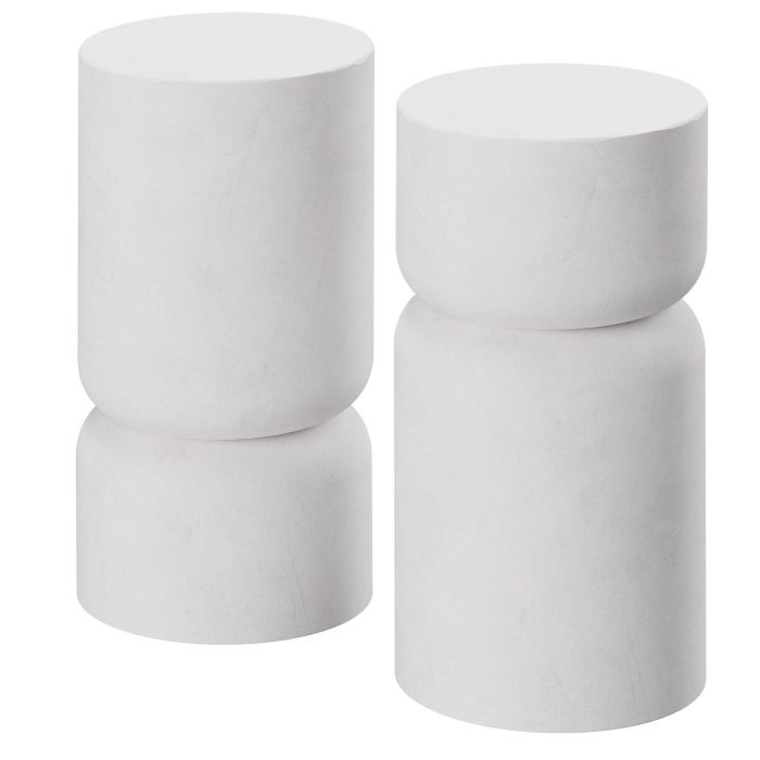 Lot de 2 tables d'appoint AMINE