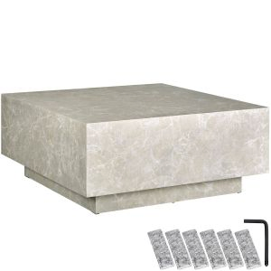 Couchtisch Lasley mit Standfuss, Belastbarkeit 45 kg