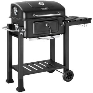 Barbecue a carbonella Florian con 2 ruote, vaschetta per il carbone regolabile