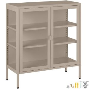 Metallvitrine Baker, edles Design, Glast&uuml;ren