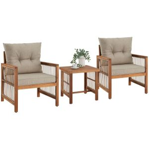 Lounge-Set Eivissa im Rope-Design mit XXL-Polsterung