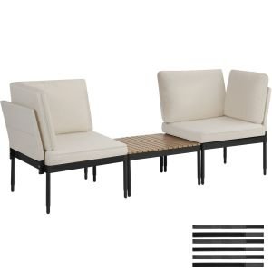 Set da giardino Magaluf, funzione 5 in 1, struttura in alluminio