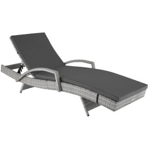 Aluminium Rattan Sonnenliege Oc&eacute;ane