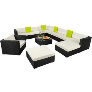 Rattan Lounge mit Aluminiumgestell Las Vegas