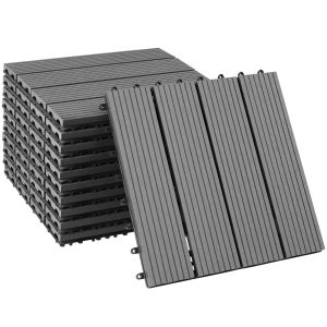 Set Terrassenfliesen Tegulas, WPC in Holzoptik