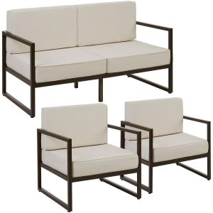 Garten-Loungeset Comosa f&uuml;r 4 Personen, XXL-Polsterung