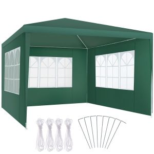 Pavillon imperm&eacute;able BARINAS avec 3 parois lat&eacute;rales