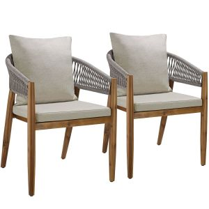 Chaise de jardin MANACOR au design corde
