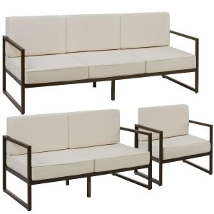 Garten-Loungeset Comosa f&uuml;r 6 Personen, XXL-Polsterung