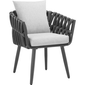 Sedia Lugano con design Rope e struttura in alluminio